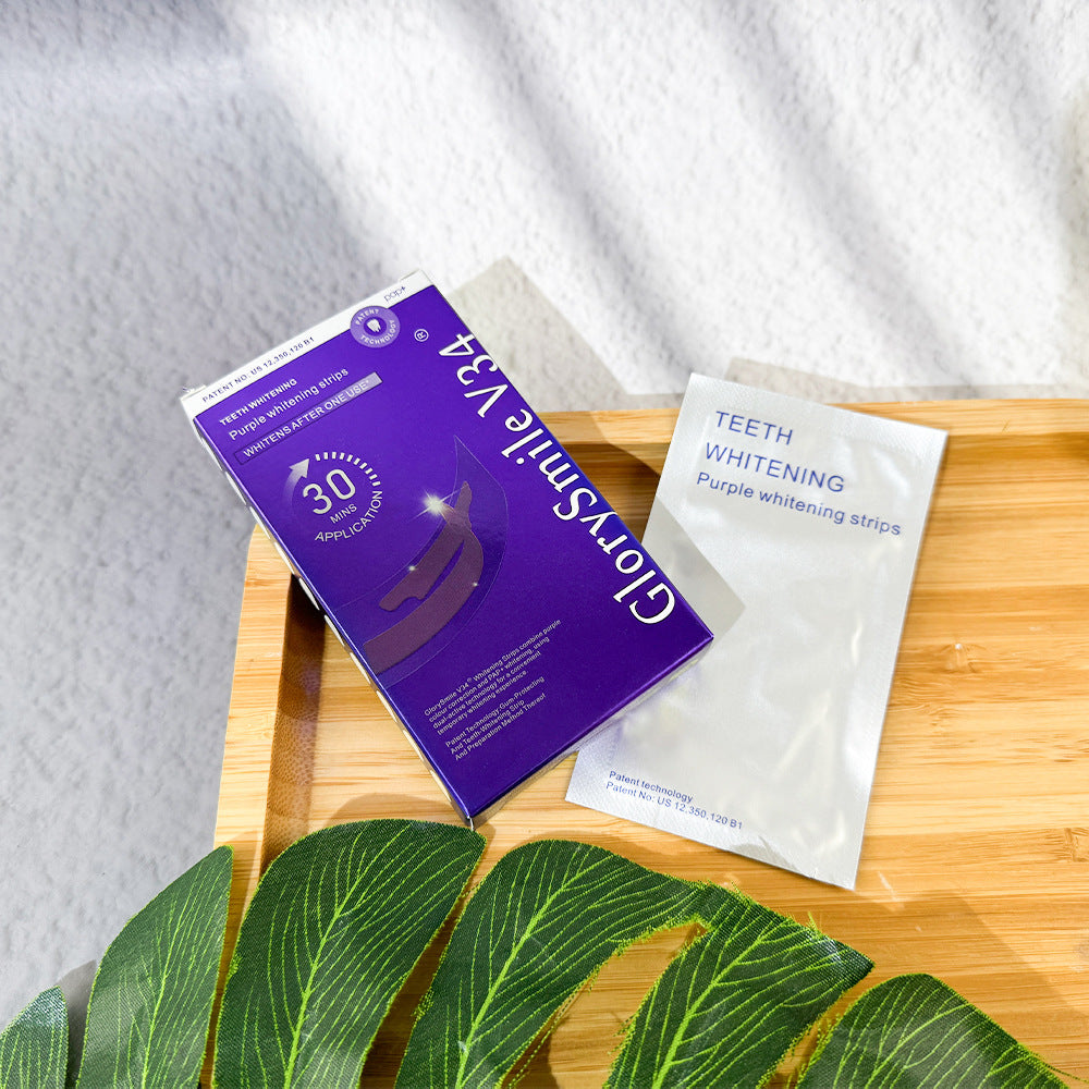 Purple Teeth Whitening Strips